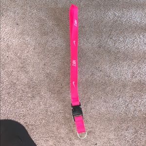 Neon Pink Nike Lanyard 🎀🌸👛